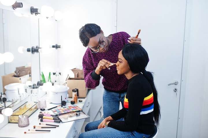 Makeup session